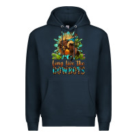 Navy long live the cowboys Premium Hoodie - OliviaCreatesArt