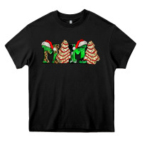 Black mama with christmas tree cake ado Heavy Core Tee - AdoDesignShop