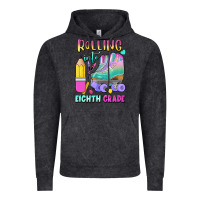 Vintage Black rolling into eighth grade Vintage Hoodie - BundleAndBundleShop