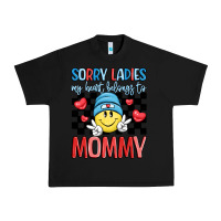 Black sorry ladies my heart belongs to mommy Urban Heavy Tee - LillyAllenDesigns