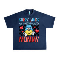Navy sorry ladies my heart belongs to mommy Urban Heavy Tee - LillyAllenDesigns