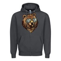 Smoke Papa Bear Zipper Hoodie - HowdyJamesFarm