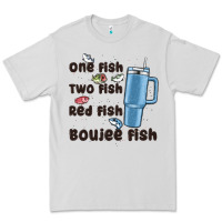 Dove Grey one fish two fish red fish boujee fish Premium Tee - MaliasSmallBusiness