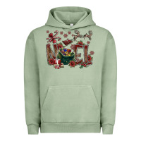 Pigment Oil Green noel Urban Hoodie - CowhideDigitalArt