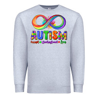 Heather Grey Autism accept understand love Premium Sweatshirt - FaDigitalArtStudio