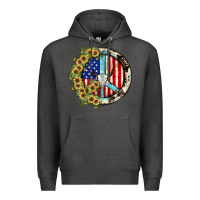 Charcoal Heather Peace sign Premium Hoodie - JahusDesignShop