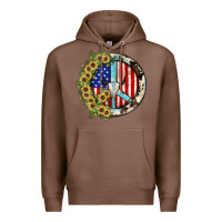 Chestnut Peace sign Premium Hoodie - JahusDesignShop