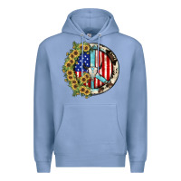 Colony Blue Peace sign Premium Hoodie - JahusDesignShop