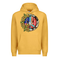 Mustard Peace sign Premium Hoodie - JahusDesignShop