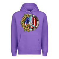 Purple Peace sign Premium Hoodie - JahusDesignShop