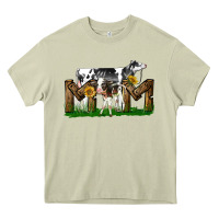 Western Holstein Cow And Baby Cow Mom Heavy Core Tee | Teevron