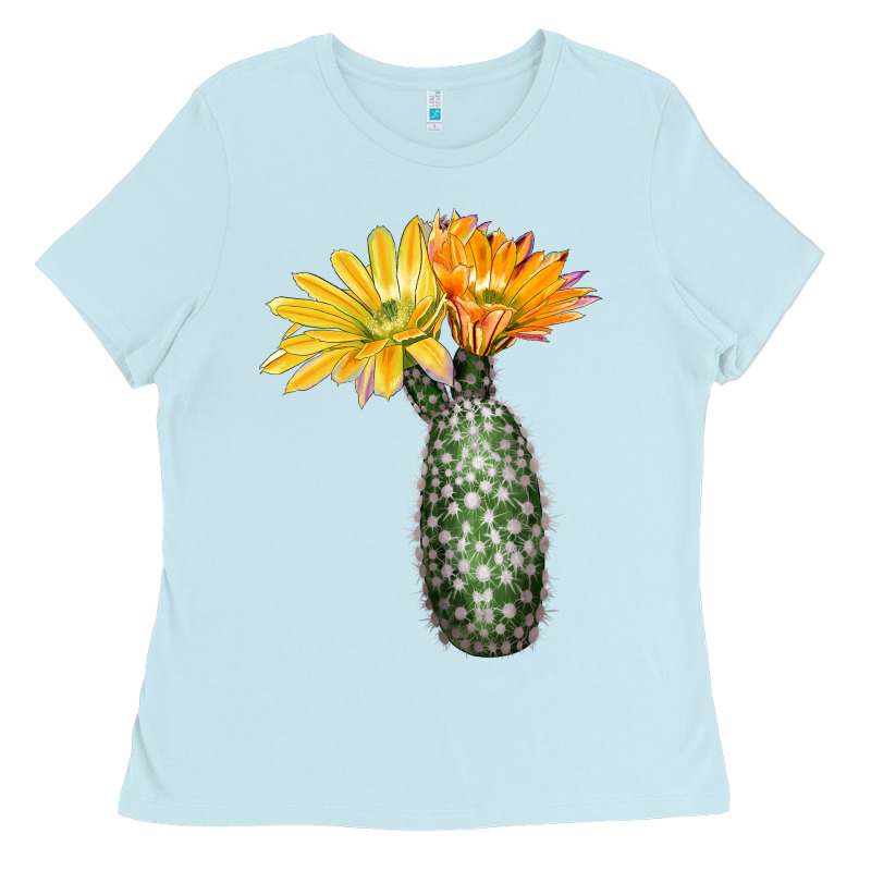 Texas Rainbow Cactus Ladies Tee by LillyAllenDesigns | Teevron