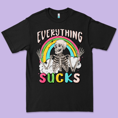 Everything Sucks Premium Tee Designed By Maliassmallbusiness