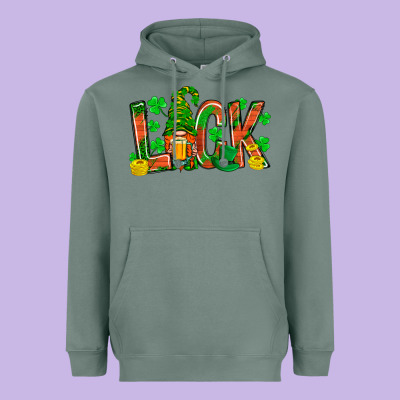 Luck With Gnome And Beer Bbs Heavyweight Hoodie Designed By Bundleandbundleshop