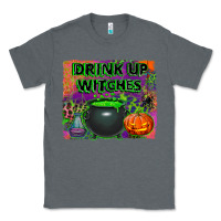 Charcoal Heather drink up witches Classic Tee - BundleAndBundleShop