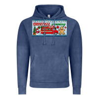 Vintage Denim christmas is coming license plate Vintage Hoodie - BundleAndBundleShop