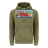 Vintage Olive christmas is coming license plate Vintage Hoodie - BundleAndBundleShop