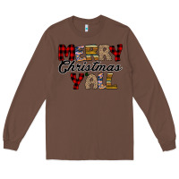 Chestnut Merry Christmas Y'all Long Sleeve Tee - Bettercallsaul