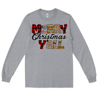 Heather Grey Merry Christmas Y'all Long Sleeve Tee - Bettercallsaul