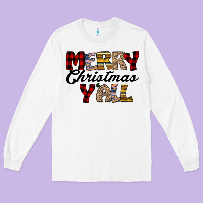 Merry Christmas Y'all Long Sleeve Tee Designed By Bettercallsaul
