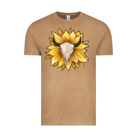 Vintage Camel sunflower bull skull Vintage Tee - JahusDesignShop