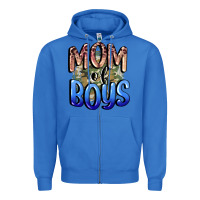 True Royal Mom of Boys Mother's Day Zipper Hoodie - CowGirlArtShop