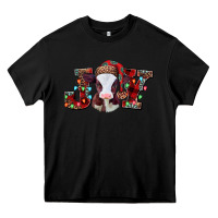 Black joy baby cow christmas Heavy Core Tee - Jasminsmagicworld