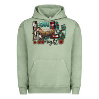 Pigment Oil Green oh holy night Urban Hoodie - CowhideDigitalArt