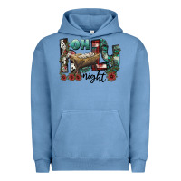 Pigment Pebble Blue oh holy night Urban Hoodie - CowhideDigitalArt