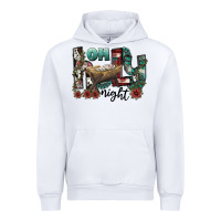 White oh holy night Urban Hoodie - CowhideDigitalArt