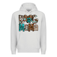 Dove Grey dog mama Premium Hoodie - OliviaCreatesArt