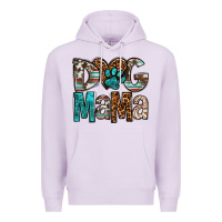 Lilac dog mama Premium Hoodie - OliviaCreatesArt