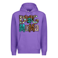 Purple dog mama Premium Hoodie - OliviaCreatesArt