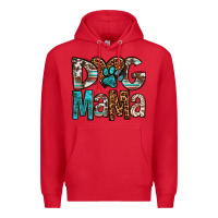 Red dog mama Premium Hoodie - OliviaCreatesArt