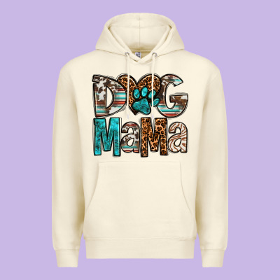 Dog Mama Premium Hoodie Designed By Oliviacreatesart