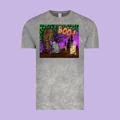 Boo Mousepad Vintage Tee Designed By Bundleandbundleshop
