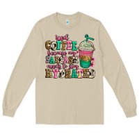 Mushroom iced coffee because my sarcasm needs to stay hydra Long Sleeve Tee - Jasminsmagicworld