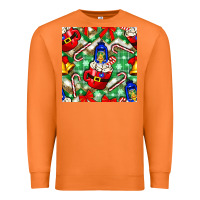 Carrot christmas coffee cups bell and candy cane with leopard and plaid Premium Sweatshirt - BundleAndBundleShop