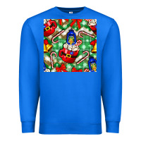 True Royal christmas coffee cups bell and candy cane with leopard and plaid Premium Sweatshirt - BundleAndBundleShop