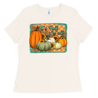 Bone It's Fall y'all pumpkins halloween and sunflowers Ladies Tee - Jasminsmagicworld
