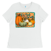 It's Fall Y'all Pumpkins Halloween And Sunflowers Ladies Tee | Teevron