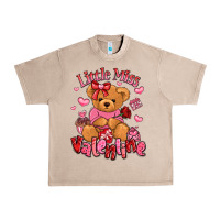 French Oak little miss valentine teddy bear Urban Heavy Tee - LillyAllenDesigns