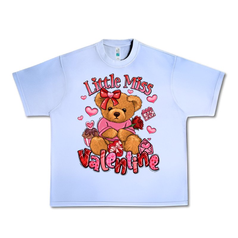 Little Miss Valentine Teddy Bear Urban Heavy Tee by LillyAllenDesigns | Teevron