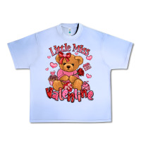 Grape Ice little miss valentine teddy bear Urban Heavy Tee - LillyAllenDesigns