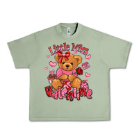 Oil Green little miss valentine teddy bear Urban Heavy Tee - LillyAllenDesigns