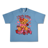 Pebble Blue little miss valentine teddy bear Urban Heavy Tee - LillyAllenDesigns