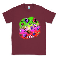 Burgundy halloween candy  patches Classic Tee - BundleAndBundleShop