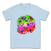 Dusty Blue halloween candy  patches Classic Tee - BundleAndBundleShop