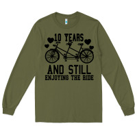 Army Green 10 Years And Still Enjoying The Ride Long Sleeve Tee - Bettercallsaul