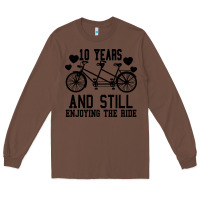 Chestnut 10 Years And Still Enjoying The Ride Long Sleeve Tee - Bettercallsaul
